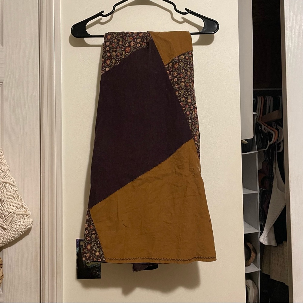 Patchwork maxi skirt